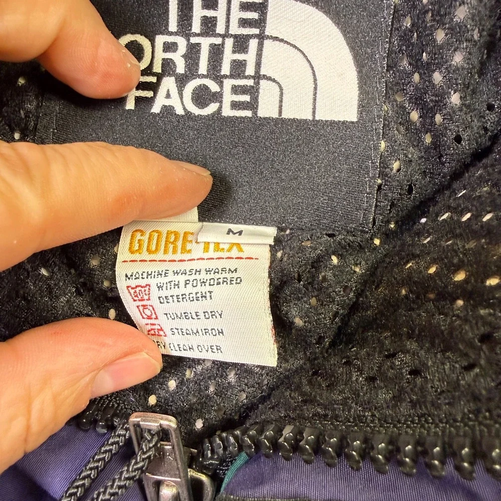 VTG 90s North Face Gore-Tex Cargo Winter Jacket Purple Made in USA Med Rare